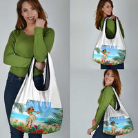 Personalised Hawaii Hula Girl Grocery Bag Honolulu Festival LT7 - Polynesian Pride
