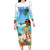 Personalised Hawaii Hula Girl Long Sleeve Bodycon Dress Honolulu Festival LT7 Long Dress Art - Polynesian Pride