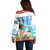 Personalised Hawaii Hula Girl Off Shoulder Sweater Honolulu Festival LT7 - Polynesian Pride