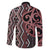 Maori Taniko Patterns Family Matching Long Sleeve Bodycon Dress and Hawaiian Shirt Brown Patiki Motifs Mix Whakairo Ngaru