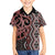 Maori Taniko Patterns Family Matching Short Sleeve Bodycon Dress and Hawaiian Shirt Brown Patiki Motifs Mix Whakairo Ngaru