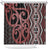 Maori Taniko Patterns Shower Curtain Brown Patiki Motifs Mix Whakairo Ngaru