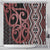 Maori Taniko Patterns Shower Curtain Brown Patiki Motifs Mix Whakairo Ngaru