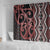 Maori Taniko Patterns Shower Curtain Brown Patiki Motifs Mix Whakairo Ngaru