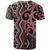 Maori Taniko Patterns T Shirt Brown Patiki Motifs Mix Whakairo Ngaru