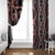 Maori Taniko Patterns Window Curtain Brown Patiki Motifs Mix Whakairo Ngaru