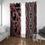 Maori Taniko Patterns Window Curtain Brown Patiki Motifs Mix Whakairo Ngaru