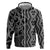 Maori Taniko Patterns Hoodie Black Patiki Motifs Mix Whakairo Ngaru