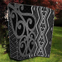 Maori Taniko Patterns Quilt Black Patiki Motifs Mix Whakairo Ngaru LT7 - Polynesian Pride