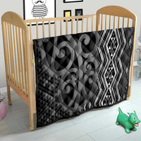 Maori Taniko Patterns Quilt Black Patiki Motifs Mix Whakairo Ngaru LT7 - Polynesian Pride