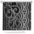 Maori Taniko Patterns Shower Curtain Black Patiki Motifs Mix Whakairo Ngaru