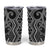 Maori Taniko Patterns Tumbler Cup Black Patiki Motifs Mix Whakairo Ngaru