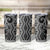 Maori Taniko Patterns Tumbler Cup Black Patiki Motifs Mix Whakairo Ngaru