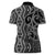 Maori Taniko Patterns Women Polo Shirt Black Patiki Motifs Mix Whakairo Ngaru