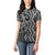 Maori Taniko Patterns Women Polo Shirt Black Patiki Motifs Mix Whakairo Ngaru