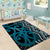 Maori Taniko Patterns Area Rug Azure Patiki Motifs Mix Whakairo Ngaru