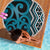 Maori Taniko Patterns Beach Blanket Azure Patiki Motifs Mix Whakairo Ngaru