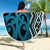 Maori Taniko Patterns Beach Blanket Azure Patiki Motifs Mix Whakairo Ngaru