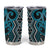 Maori Taniko Patterns Tumbler Cup Azure Patiki Motifs Mix Whakairo Ngaru