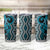 Maori Taniko Patterns Tumbler Cup Azure Patiki Motifs Mix Whakairo Ngaru