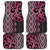 Maori Taniko Patterns Car Mats Pink Patiki Motifs Mix Whakairo Ngaru