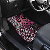 Maori Taniko Patterns Car Mats Pink Patiki Motifs Mix Whakairo Ngaru LT7 - Polynesian Pride
