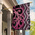 Maori Taniko Patterns Garden Flag Pink Patiki Motifs Mix Whakairo Ngaru