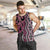 Maori Taniko Patterns Men Tank Top Pink Patiki Motifs Mix Whakairo Ngaru