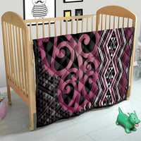 Maori Taniko Patterns Quilt Pink Patiki Motifs Mix Whakairo Ngaru LT7 - Polynesian Pride