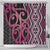 Maori Taniko Patterns Shower Curtain Pink Patiki Motifs Mix Whakairo Ngaru