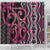 Maori Taniko Patterns Shower Curtain Pink Patiki Motifs Mix Whakairo Ngaru