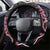 Maori Taniko Patterns Steering Wheel Cover Pink Patiki Motifs Mix Whakairo Ngaru