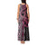 Maori Taniko Patterns Tank Maxi Dress Pink Patiki Motifs Mix Whakairo Ngaru