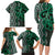 Maori Taniko Patterns Family Matching Long Sleeve Bodycon Dress and Hawaiian Shirt Pounamu Patiki Motifs Mix Whakairo Ngaru