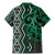 Maori Taniko Patterns Family Matching Mermaid Dress and Hawaiian Shirt Pounamu Patiki Motifs Mix Whakairo Ngaru