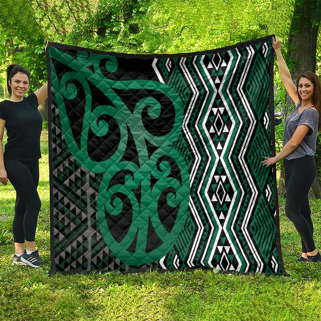 Maori Taniko Patterns Quilt Pounamu Patiki Motifs Mix Whakairo Ngaru LT7 - Polynesian Pride