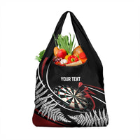 New Zealand Darts Personalised Grocery Bag Silver Fern Dynamic LT7 1-pack One Size Red - Polynesian Pride
