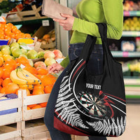 New Zealand Darts Personalised Grocery Bag Silver Fern Dynamic LT7 - Polynesian Pride