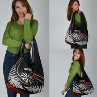 New Zealand Darts Personalised Grocery Bag Silver Fern Dynamic LT7 - Polynesian Pride