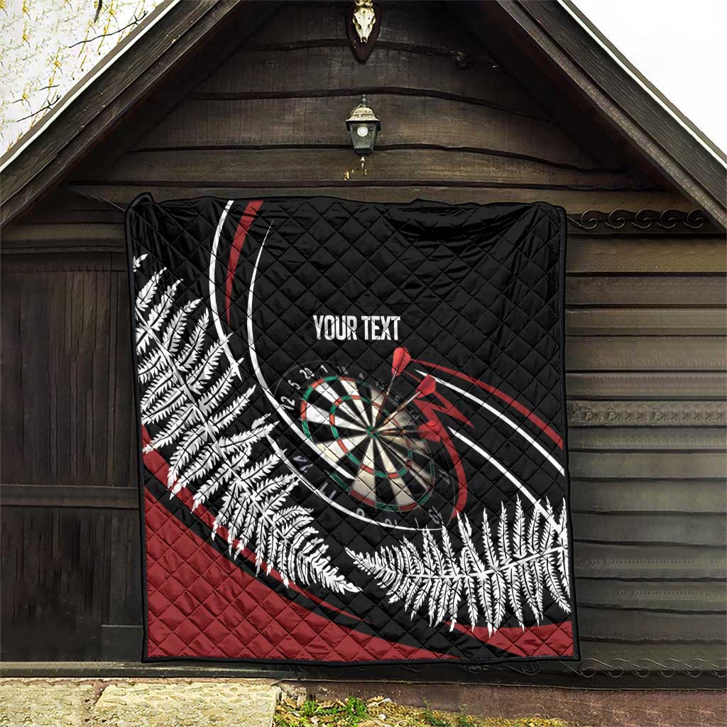 New Zealand Darts Personalised Quilt Silver Fern Dynamic LT7 - Polynesian Pride