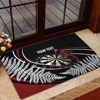 New Zealand Darts Personalised Rubber Doormat Silver Fern Dynamic LT7 - Polynesian Pride