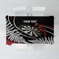 New Zealand Darts Personalised Tablecloth Silver Fern Dynamic LT7 Red - Polynesian Pride
