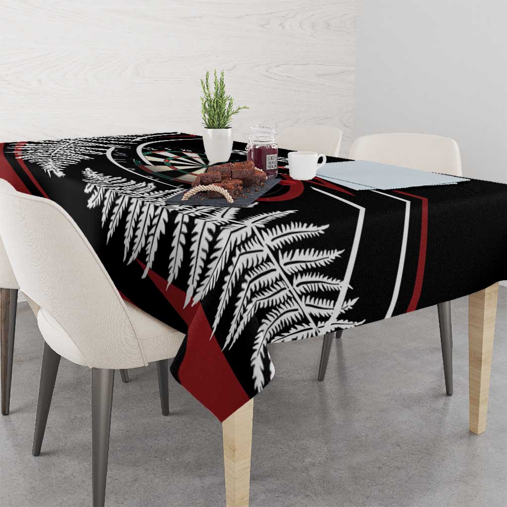 New Zealand Darts Personalised Tablecloth Silver Fern Dynamic LT7 - Polynesian Pride