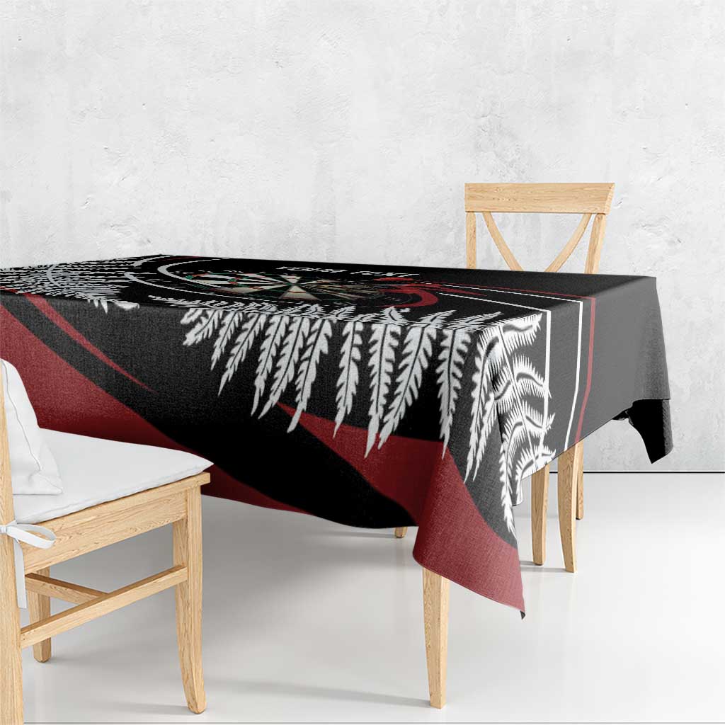 New Zealand Darts Personalised Tablecloth Silver Fern Dynamic LT7 - Polynesian Pride