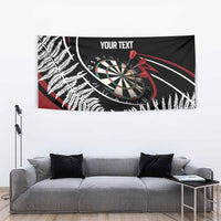 New Zealand Darts Personalised Tapestry Silver Fern Dynamic LT7 - Polynesian Pride