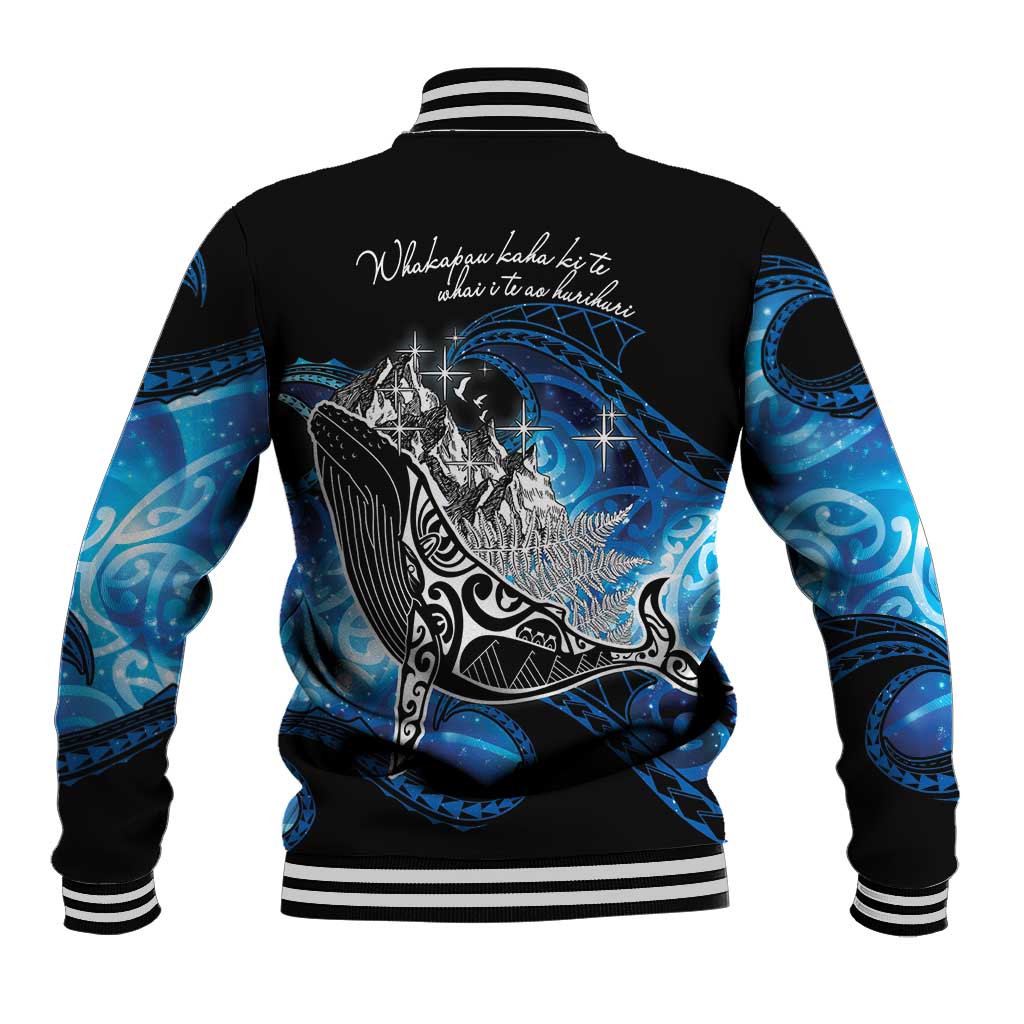 Maori Matariki Te Araroa Paikea Starry Baseball Jacket Tangaroa Whakatauki LT7 - Polynesian Pride