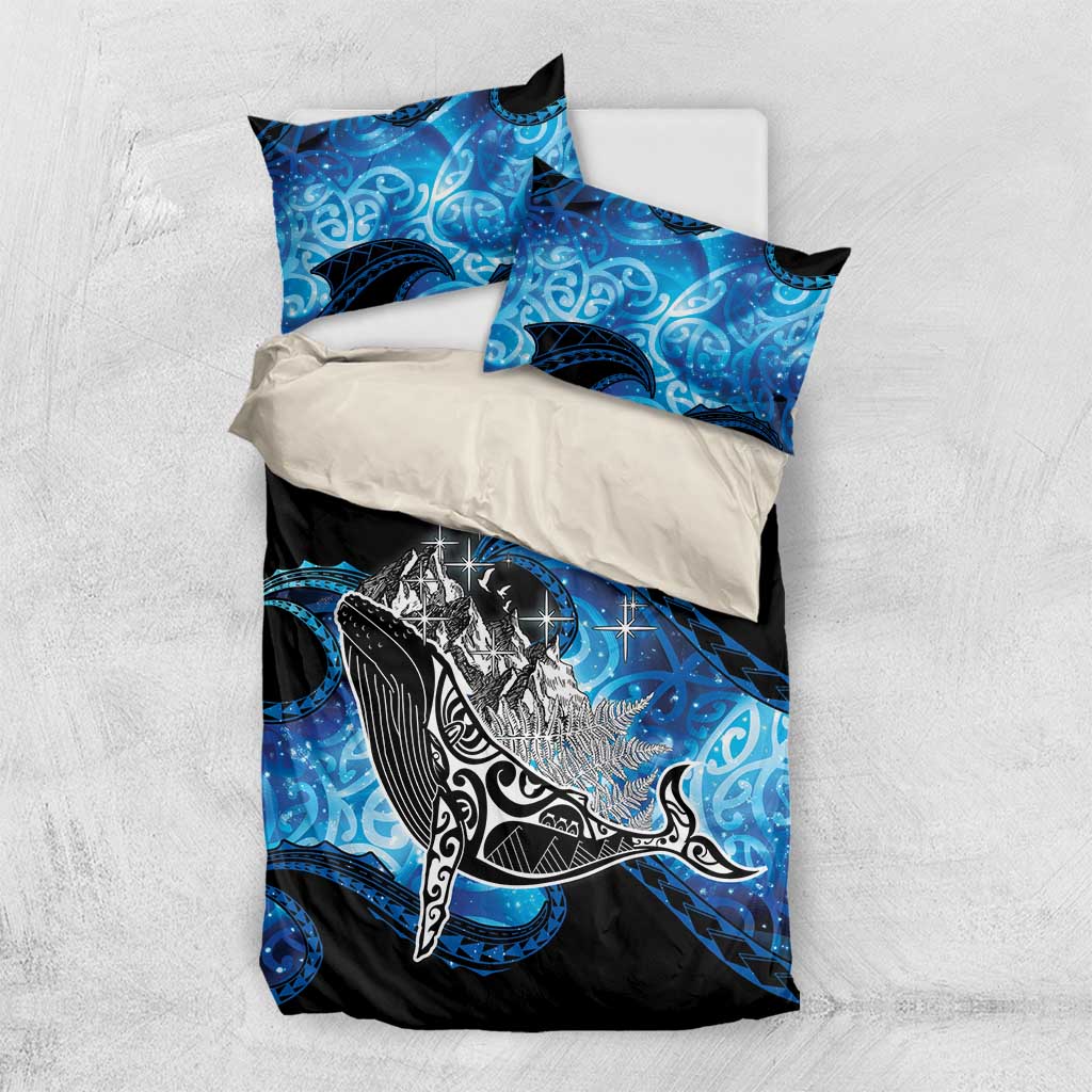 Maori Matariki Te Araroa Paikea Starry Bedding Set Tangaroa Whakatauki LT7 US Twin 172cm x 218cm Black - Polynesian Pride
