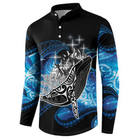 Maori Matariki Te Araroa Paikea Starry Button Sweatshirt Tangaroa Whakatauki LT7 - Polynesian Pride