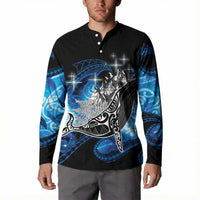 Maori Matariki Te Araroa Paikea Starry Button Sweatshirt Tangaroa Whakatauki LT7 - Polynesian Pride