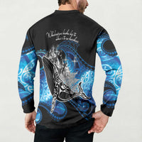 Maori Matariki Te Araroa Paikea Starry Button Sweatshirt Tangaroa Whakatauki LT7 - Polynesian Pride